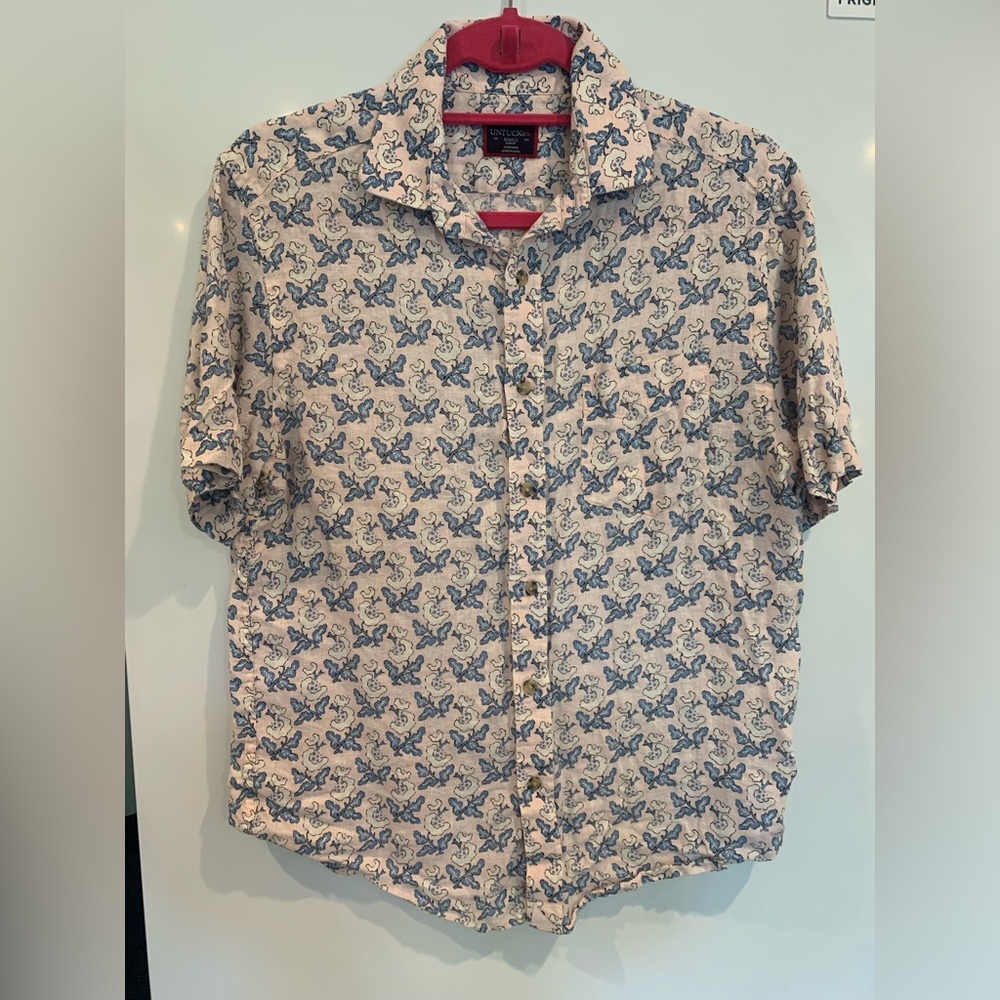 UNTUCKIT MENS LINEN BUTTON DOWN